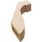 Ekena Millwork 3-inch W x 10-inch D x 14-inch H Del Monte Rough Cedar Woodgrain TimberThane Knee Brace, Primed BRCUR03X10X14DELRCPR - alternate 6